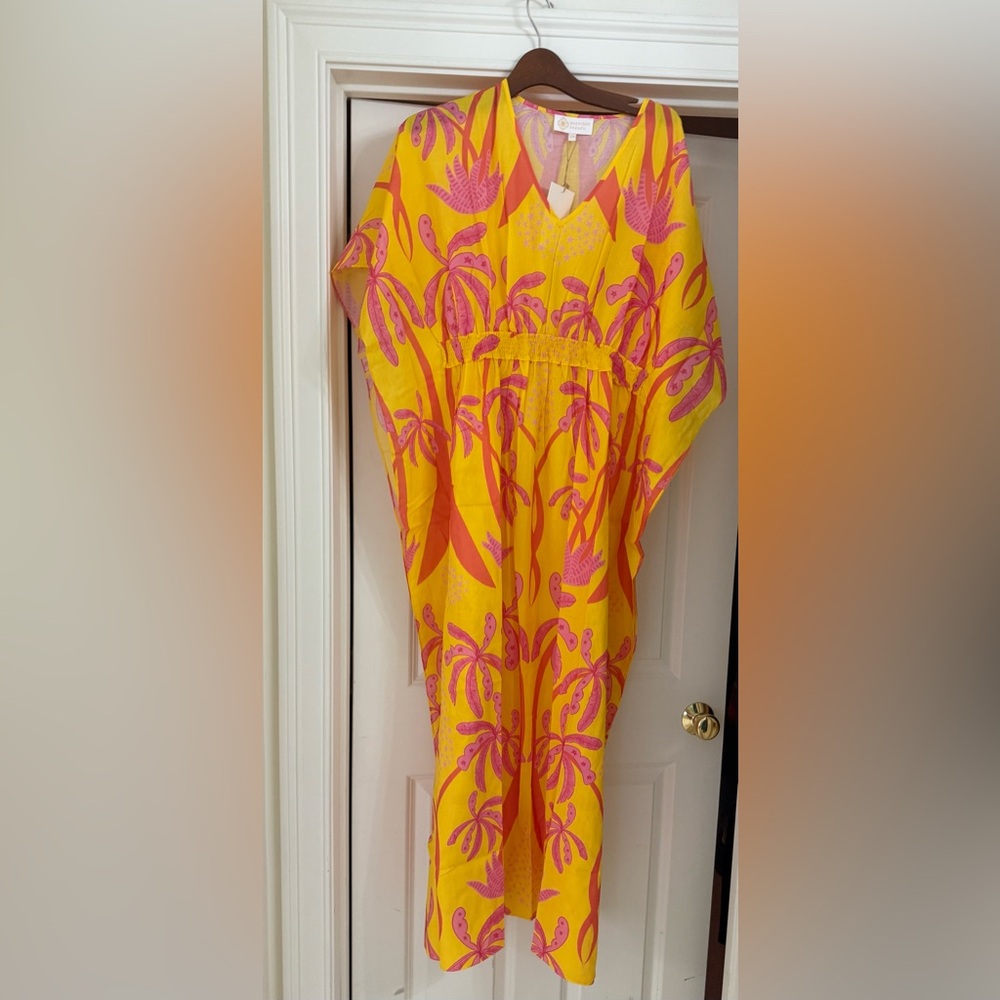 NWT Sheridan French Christy Caftan in Antiqua Palm size s/m